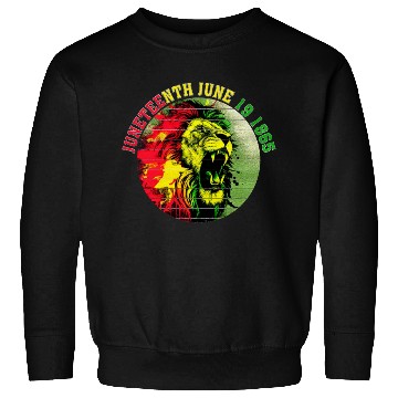 Discover Juneteenth lion Black Pride African American Sweatshirts