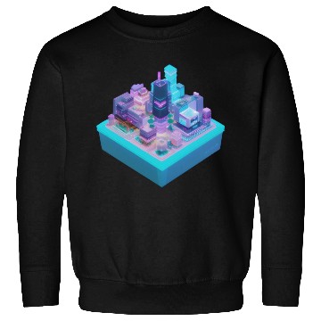 Discover Isometric Modern City Cube Sweatshirts