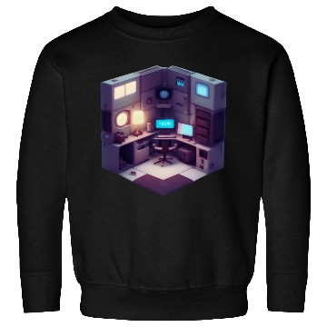 Discover Vapor Wave Isometric Room Design Sweatshirts