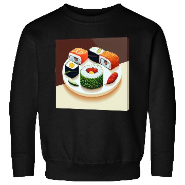 Discover Beautiful Sushi Painting Sweatshirts