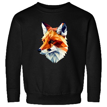 Discover Fox Polygon Wild Animal Lover Wildlife Zookeeper Sweatshirts