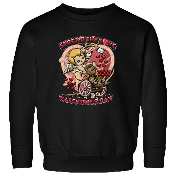 Discover Spread The Love Cupid Arrow Heart Sweatshirts
