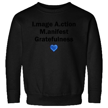 Discover I.mage A.ction M.anifest - Black #1 Sweatshirts