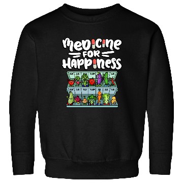 Discover Medicine For Happiness Vegetable Dose Daily Sweatshirts
