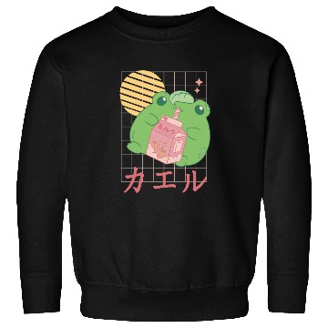 Discover Strawberry Milk Frog Japanese Sweatshirts