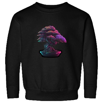 Discover Synthwave Bonsai Tree Sweatshirts