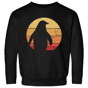 Discover Retro Penguin Silhouette Sweatshirts