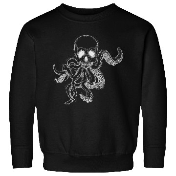 Discover Human Skull With Tentacles Sweatshirts