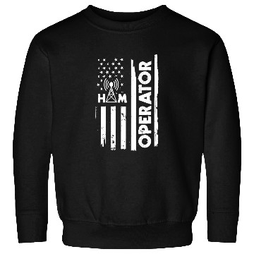 Discover USA Flag Ham Radio Operator Sweatshirts