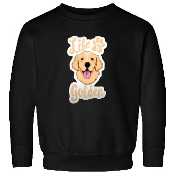 Discover Golden Retriever Illustration Comic Graphics Sweatshirts