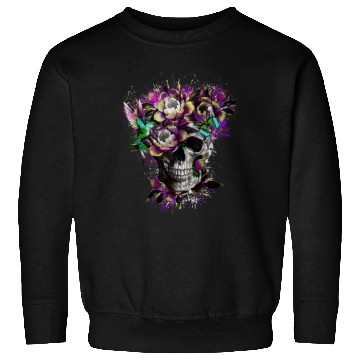 Discover Flower Skull Streetwear Sweatshirts