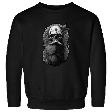 Discover skull with beard Sweatshirts