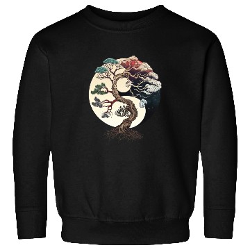 Discover Yin and Yang Bonsai Tree Sweatshirts