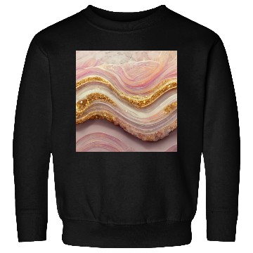 Discover Pink Agate Geode Stone Sweatshirts