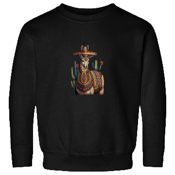 Discover Cute Llama Animal Lovers Mexican Llama Mexican Sweatshirts