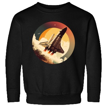 Discover Shuttle Space Ready To The Moon Sweatshirts