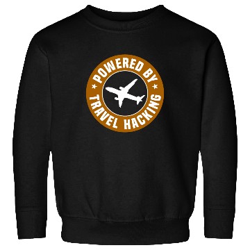 Discover Powered By Travel Hacking Sweatshirts