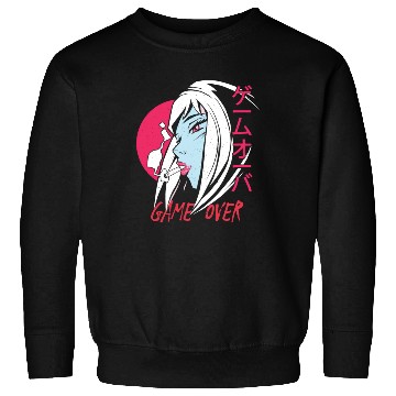 Discover Anime Manga Girl - Game over Sweatshirts