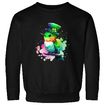 Discover St Patrick's Day Irish Hummingbird Saint Patrick Sweatshirts