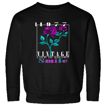 Discover 1977 Born Vintage Rose Gift Sweatshirts