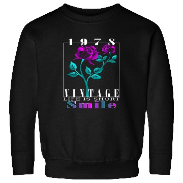 Discover 1978 Born Vintage Rose Gift Sweatshirts