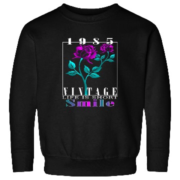 Discover 1985 Born Vintage Rose Gift Sweatshirts