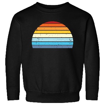 Discover Vintage Distressed Retro Sunset | Red Yellow Blue Sweatshirts