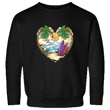 Discover Beach love surfing Sweatshirts