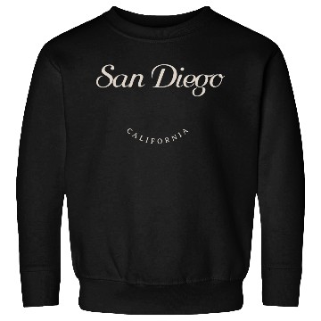 Discover San Diego California White Font Sweatshirts