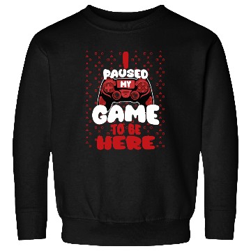 Discover I Paused My Game To Be Here Mens Kids Boys Sweatshirts