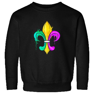 Discover Green, Golden and Purple Fleur De Lis Sweatshirts