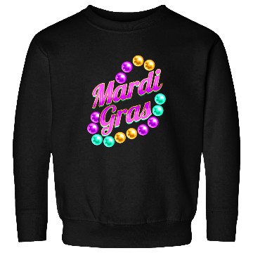 Discover Purple Lettering With Beads For Mardi Gras Sweatshirts
