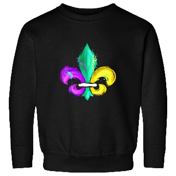 Discover Purple, Green and Golden Fleur De Lis Sweatshirts