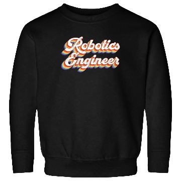 Discover Robot Robotics Engineer Retro Sweatshirts