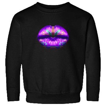 Discover Purple Lips For Mardi Gras Sweatshirts