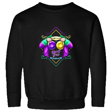 Discover Beads Costume for Mardi Gras Sweatshirts