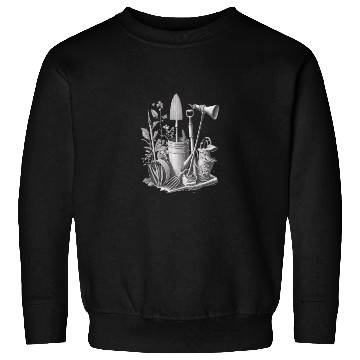 Discover Florist Gardener Dad Grayscale Gardening Tools Sweatshirts