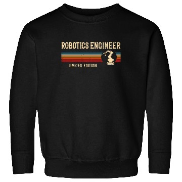 Discover Robot Robotics Engineer Retro Sweatshirts
