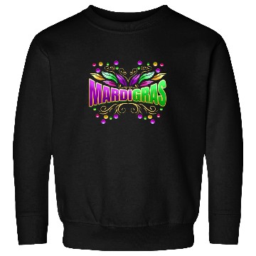 Discover Lettering With Beads And Feathers For Mardi Gras Sweatshirts