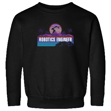 Discover Robot Robotics Engineer Retro Sweatshirts