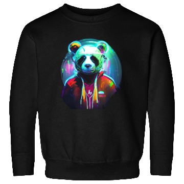 Discover Panda in a neon paradise Sweatshirts