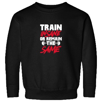 Discover Train Insane or Remain The Same, Bodybuilding Sweatshirts
