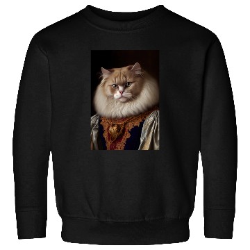 Discover Angora Persian Cat Breed Portrait Royal Renaissanc Sweatshirts