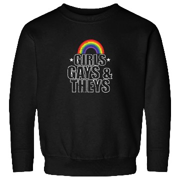 Discover Girls Gays and Theys LGBT colorful Pride Sweatshirts