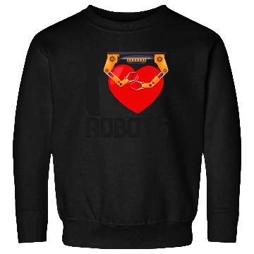 Discover Robot Robotics Engineer Heart I Sweatshirts