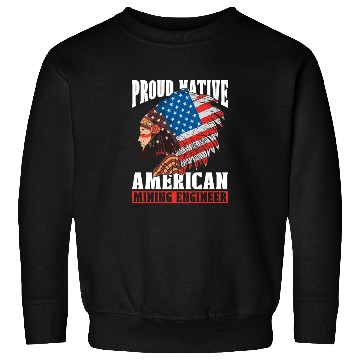 Discover Engineer Engineering Us Flag Mining Engineer Sweatshirts