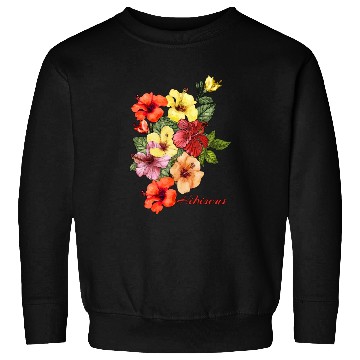 Discover Summer Splendor: Hibiscus Floral Delights Sweatshirts