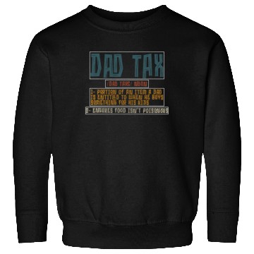 Discover Vintage Dad Tax Definition Men Funny Father's Day Sweatshirts
