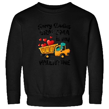 Discover Grandma Is My Valentine Trex Dino Dump Truck Boys Sweatshirts