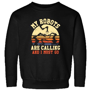 Discover Robot Robotics Engineer Retro Sweatshirts